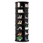 7-Tier 360 Rotating Display Rack in Black