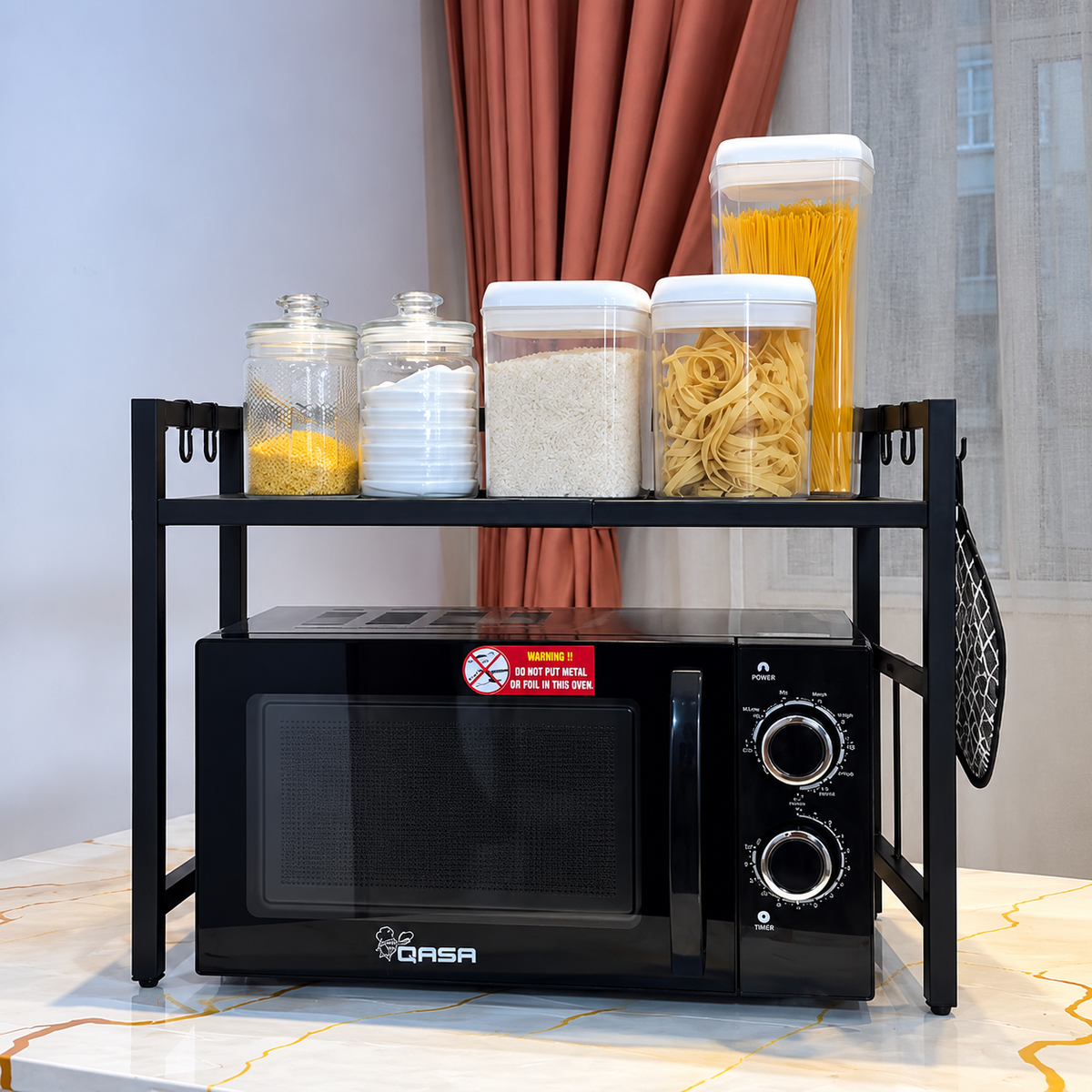 Microwave Oven Storage Rack