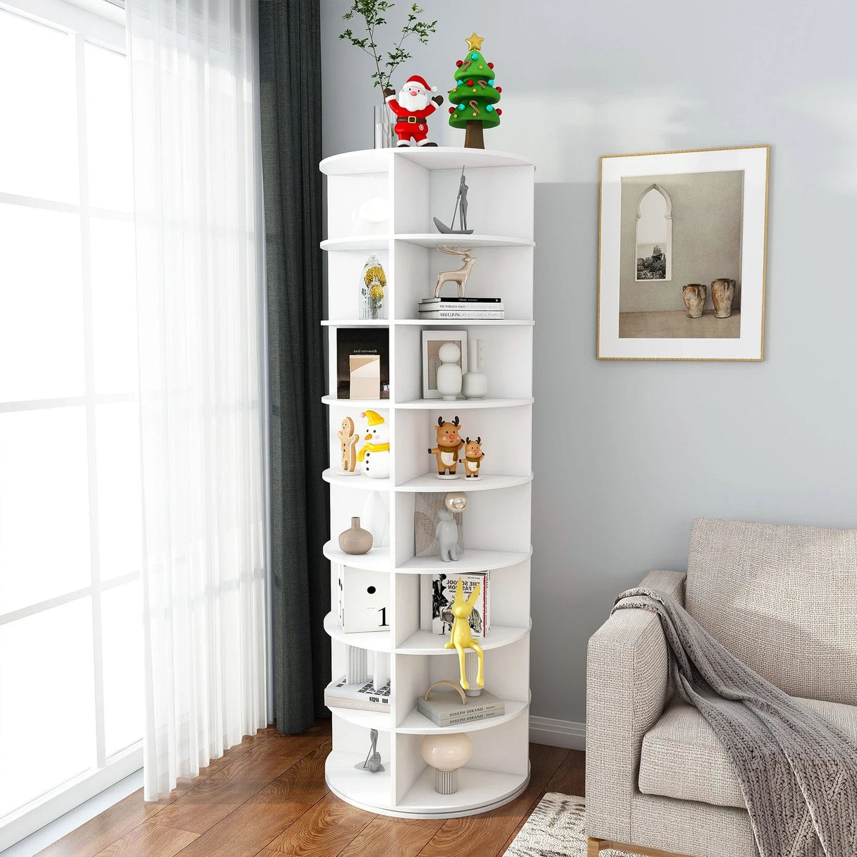 8-Tier 360 Rotating Display Rack