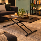 The Brown Wooden Top Adjust Table