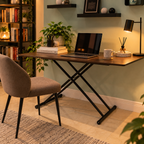 The Brown Wooden Top Adjust Table